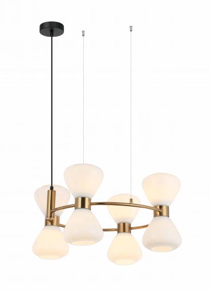 Люстра MDM-5904/8 BRO+W латунь 8x40W E27 d620 h980, HAO24